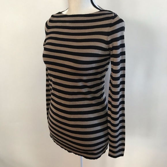 •Eileen Fisher• Striped Sweater 100% Merino Wool - Picture 5 of 8